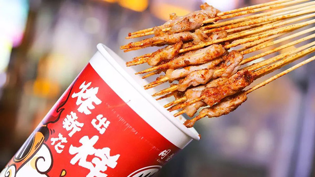 爆汁鸡肉串
